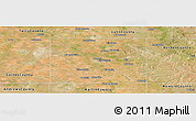 Satellite Panoramic Map of Dawson County
