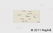 Shaded Relief Panoramic Map of Dawson County, cropped outside