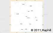 Classic Style Simple Map of Dawson County, single color outside