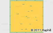 Savanna Style Simple Map of Dawson County, single color outside