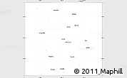 Silver Style Simple Map of Dawson County