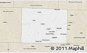 Classic Style 3D Map of Denton County