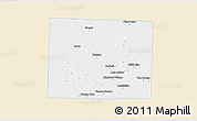 Classic Style 3D Map of Denton County, single color outside