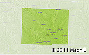 Physical 3D Map of Denton County, lighten