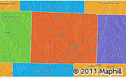 Political 3D Map of Denton County