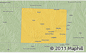 Savanna Style 3D Map of Denton County