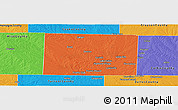 Political Panoramic Map of Denton County