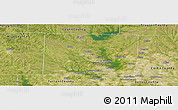 Satellite Panoramic Map of Denton County