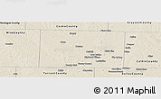 Shaded Relief Panoramic Map of Denton County