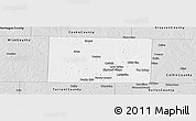 Silver Style Panoramic Map of Denton County