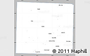 Gray Simple Map of Denton County, single color outside
