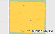 Savanna Style Simple Map of Denton County, single color outside