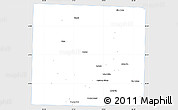 Silver Style Simple Map of Denton County, single color outside