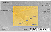 Physical 3D Map of Ector County, desaturated