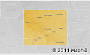 Physical 3D Map of Ector County, lighten, desaturated