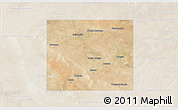 Satellite 3D Map of Ector County, lighten