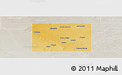 Physical Panoramic Map of Ector County, lighten, semi-desaturated