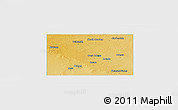 Physical Panoramic Map of Ector County, single color outside