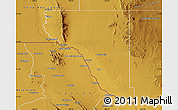 Physical Map of El Paso County