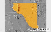 Political Map of El Paso County, desaturated