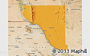Political Map of El Paso County, satellite outside