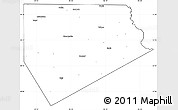 Blank Simple Map of Ellis County, cropped outside