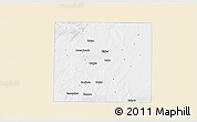 Classic Style 3D Map of Fisher County, single color outside