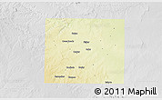 Physical 3D Map of Fisher County, lighten, desaturated