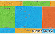 Political 3D Map of Fisher County