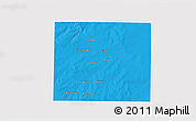Political 3D Map of Fisher County, single color outside