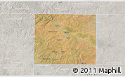 Satellite 3D Map of Fisher County, lighten, semi-desaturated