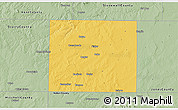 Savanna Style 3D Map of Fisher County