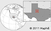 Blank Location Map of Fisher County, highlighted country, highlighted parent region