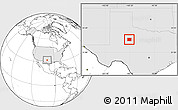Blank Location Map of Fisher County, highlighted country