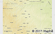 Physical Map of Fisher County