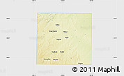 Physical Map of Fisher County, single color outside