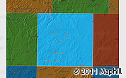 Political Map of Fisher County, darken