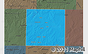 Political Map of Fisher County, darken, semi-desaturated