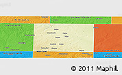 Physical Panoramic Map of Fisher County, political outside