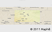 Physical Panoramic Map of Fisher County, shaded relief outside