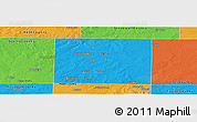 Political Panoramic Map of Fisher County
