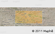 Satellite Panoramic Map of Fisher County, semi-desaturated