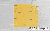 Physical 3D Map of Floyd County, lighten, desaturated