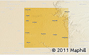 Physical 3D Map of Floyd County, lighten