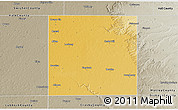 Physical 3D Map of Floyd County, semi-desaturated