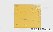 Physical 3D Map of Floyd County, single color outside
