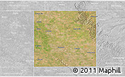 Satellite 3D Map of Floyd County, lighten, desaturated