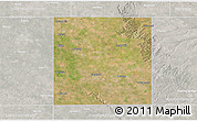 Satellite 3D Map of Floyd County, lighten, semi-desaturated