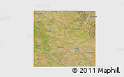 Satellite 3D Map of Floyd County, single color outside
