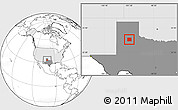 Blank Location Map of Floyd County, highlighted country, highlighted parent region